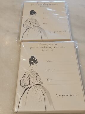 Elegant Bridal Shower Invitation Cards - (2) Pks Of 10 New